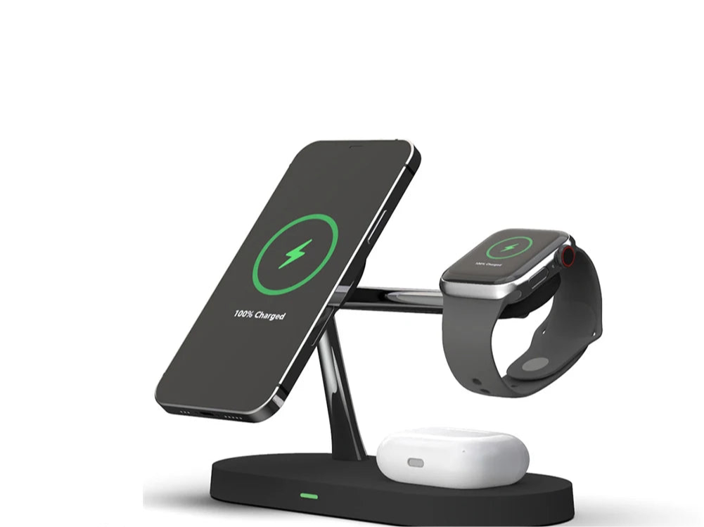 ⚡ 3-in-1 Wireless Charging Stand – The Ultimate Charging Solution!